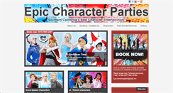 Desktop Screenshot of epiccharacterparties.com